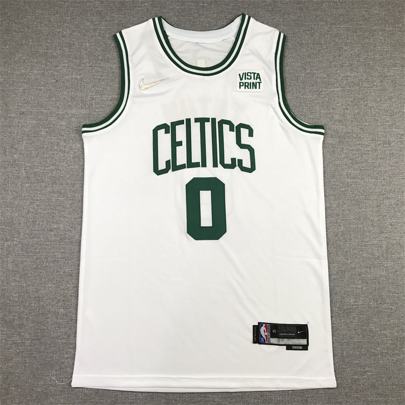 Men's Boston Celtics Jayson Tatum NBA White Swingman Jersey