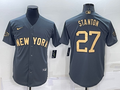 Men's New York Yankees Giancarlo Stanton Gray Replica Player Jersey
