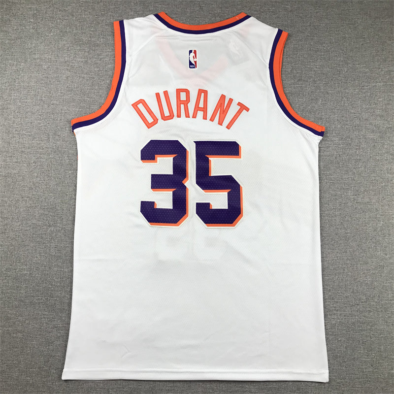 Men's Phoenix Suns Kevin Durant White 2023/24 Fast Break Replica Jersey - Association Edition