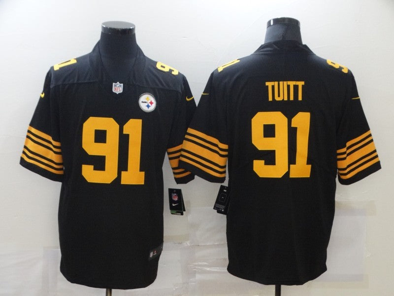 Men's Pittsburgh Steelers Stephon Tuitt Black Alternate Legend Jersey