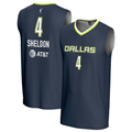 Men's Dallas Wings Jacy Sheldon Navy Player Jersey