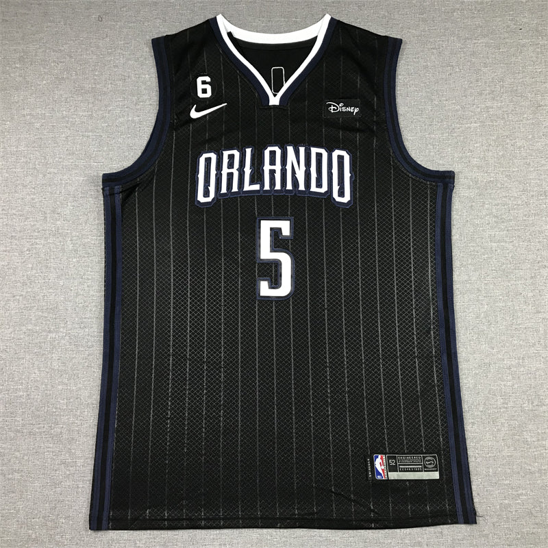 Men's Orlando Magic Paolo Banchero Black 2022/23 Swingman Jersey - City Edition