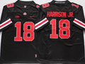 Men's Ohio State Buckeyes Marvin Harrison JR Black Player Game Jersey