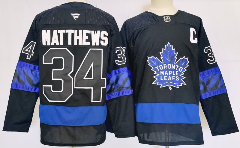 Men's Toronto Maple Leafs Auston Matthews Fanatics Black Player Jersey
