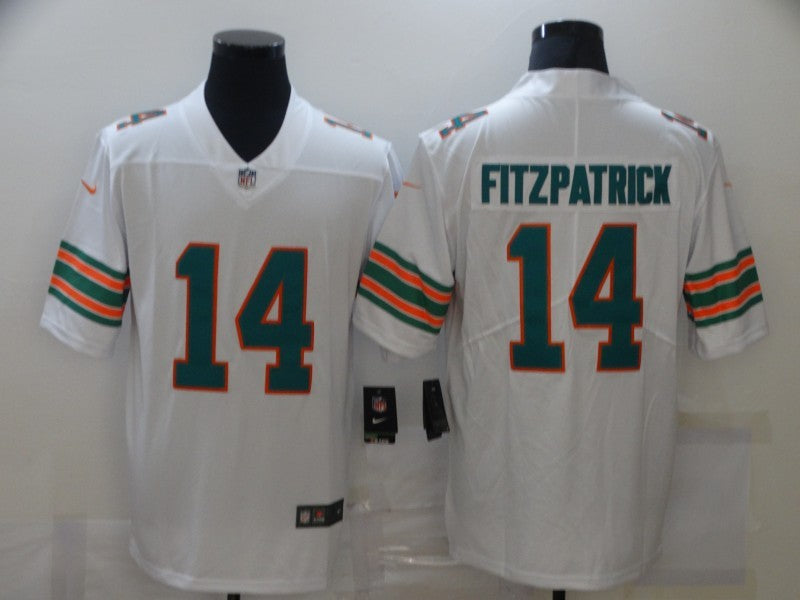 Men's Miami Dolphins Ryan Fitzpatrick White Game Player Jersey