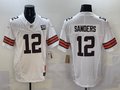Men's Cleveland Browns Shedeur Sanders White 2025 NFL Draft 2nd Alternate Game Jersey