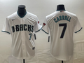 Men's Arizona Diamondbacks Corbin Carroll White 2023 World Series Replica Player Jersey
