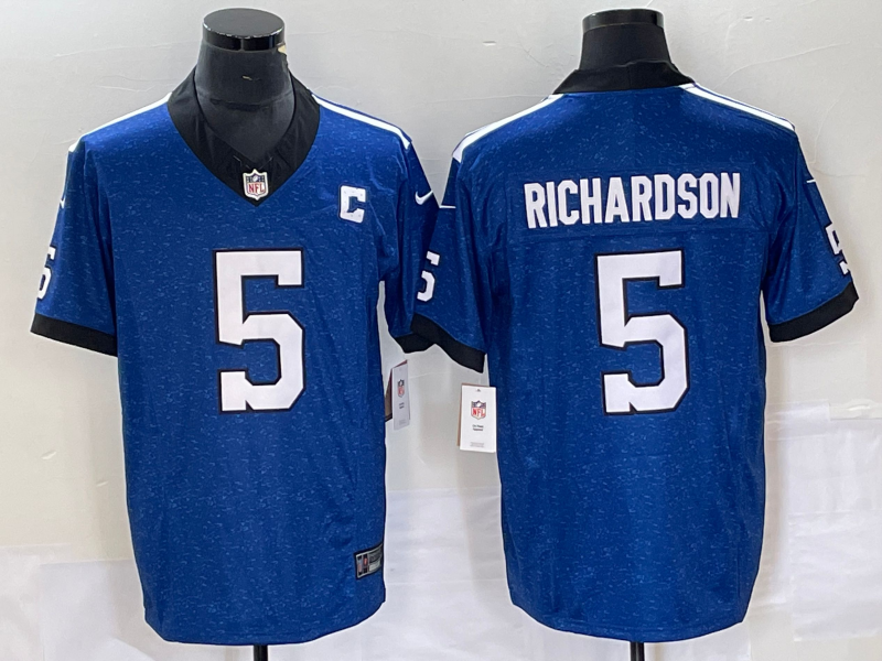 Men's Indianapolis Colts Anthony Richardson Royal Indiana Nights Alternate Game Jersey