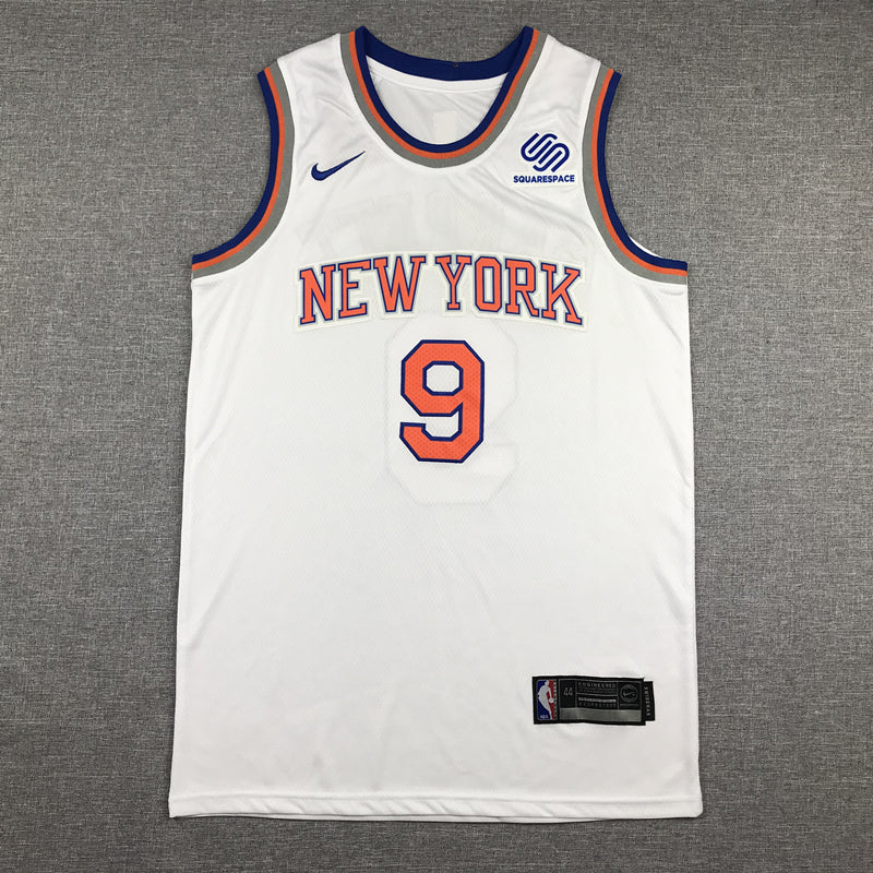 Men's New York Knicks RJ Barrett White 2019 NBA Draft First Round Pick Jersey
