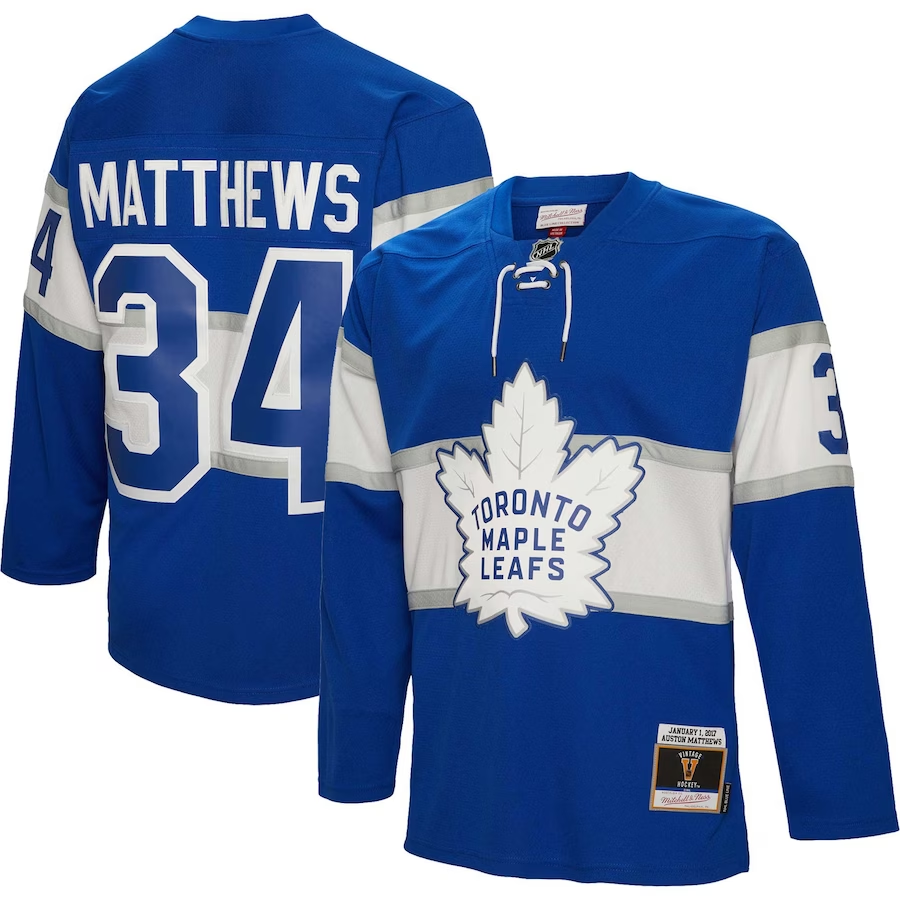 Men's Toronto Maple Leafs Auston Matthews Blue Player Jersey
