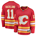 Men's Calgary Flames Mikael Backlund Red Home Breakaway Player Jersey