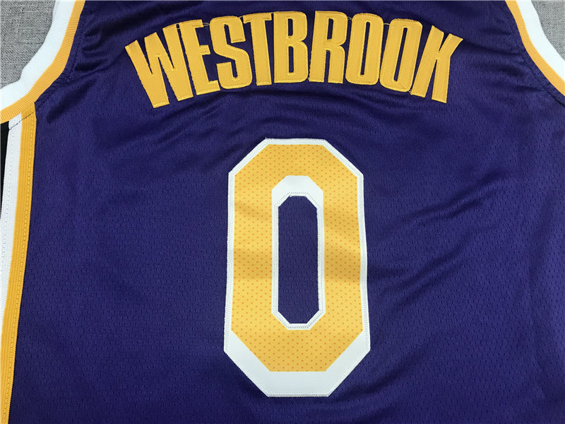 Men's Los Angeles Lakers Russell Westbrook Purple 2020/21 Swingman Player Jersey