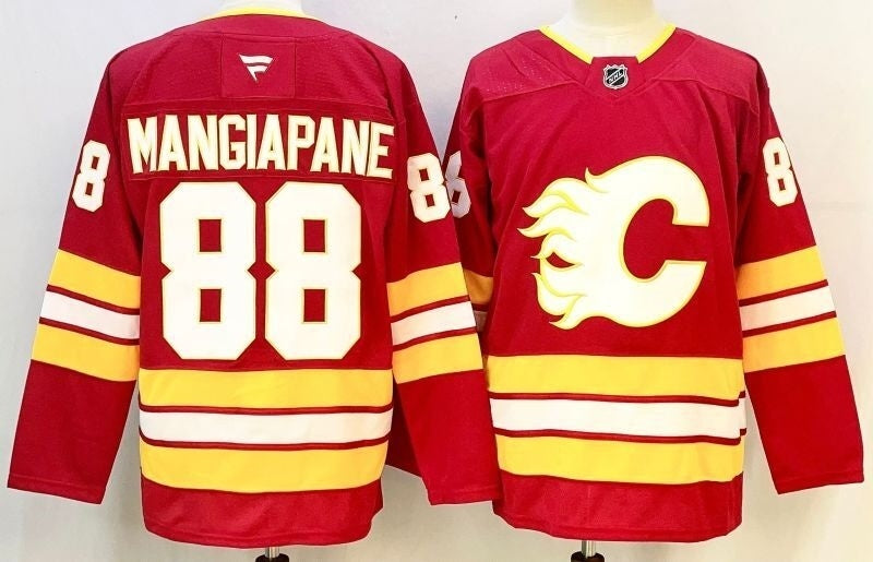 Men's Calgary Flames Andrew Mangiapane Fanatics Red Home Breakaway Player Jersey