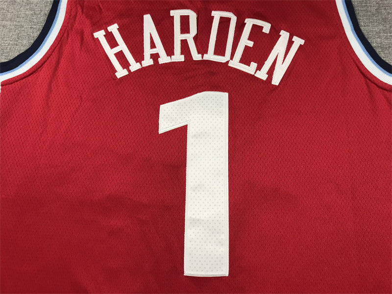 Men's LA Clippers James Harden Red Swingman Player Jersey