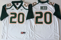 Men's Miami Hurricanes Ed Reed White Team Football game Jersey