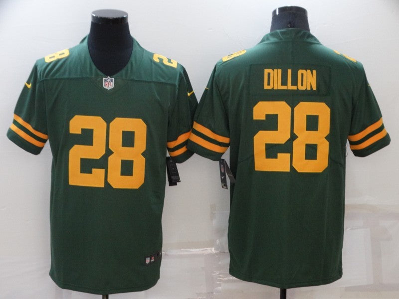 Men's Green Bay Packers AJ Dillon Green Game Player Jersey