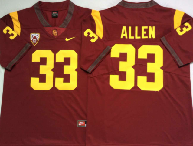 Men's USC Trojans Marcus Allen Cardinal Alumni Player Game Jersey