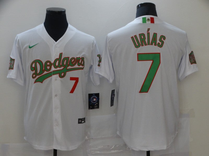 Men's Los Angeles Dodgers Julio Urias White Player Baseball Jersey