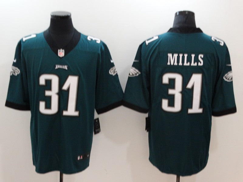 Men's Philadelphia Eagles Jalen Mills Midnight Green Game Jersey
