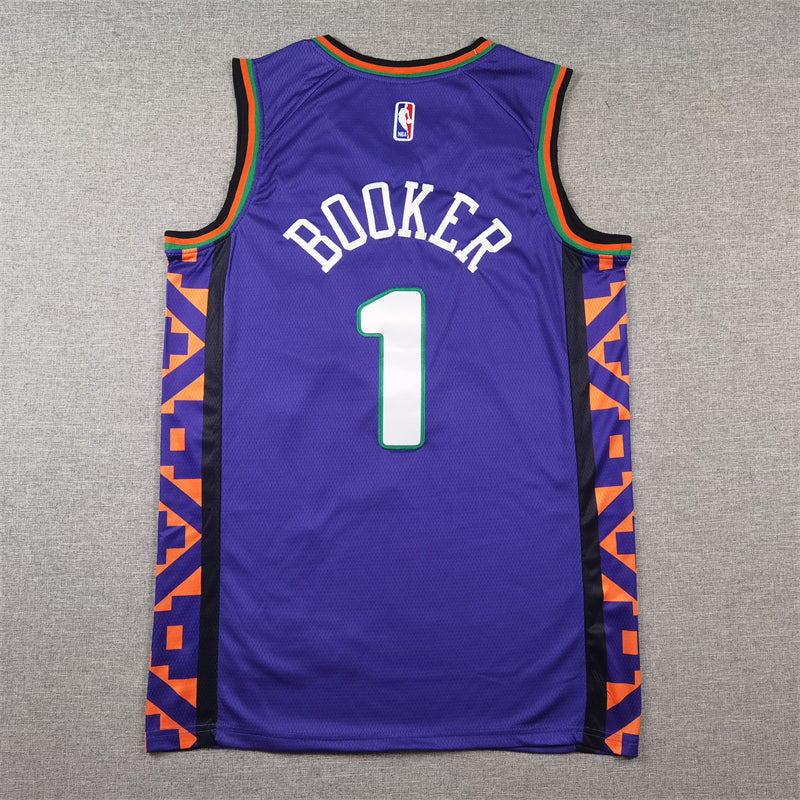 Men's Phoenix Suns Devin Booker Purple 2024/25 Swingman Player Jersey - City Edition