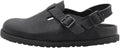Birkenstock 1774 IV Tokio 1025897 Black Suede Leather Covered-Toe Slippers