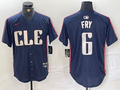 Men's Cleveland Guardians David Fry Navy 2024 City Connect Limited Jersey