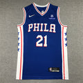 Men's Philadelphia 76ers Joel Embiid Blue Swingman Jersey - Icon Edition