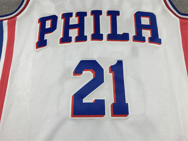 Men's Philadelphia 76ers Joel Embiid White Swingman Jersey