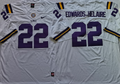 Men's LSU Tigers Clyde Edwards-Helaire White Player Game Jersey