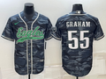 Men's Philadelphia Eagles Brandon Graham Grey Camouflage Game Jersey Joint Edition