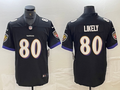Men's Baltimore Ravens Isaiah Likely Black Player Game Jersey