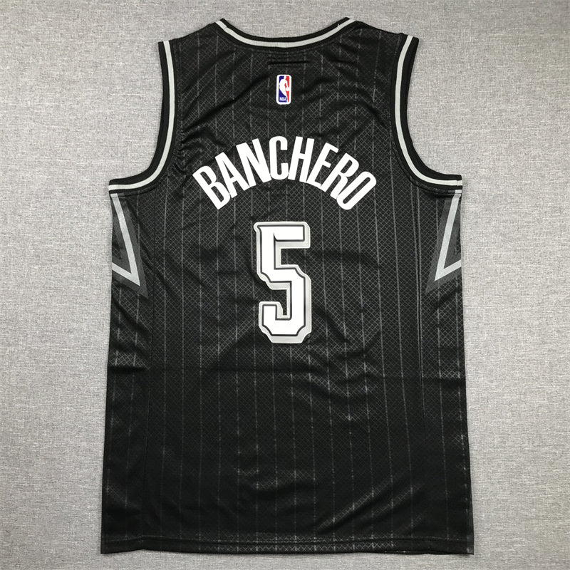 Men's Orlando Magic Paolo Banchero Black 2023/24 Swingman Jersey - City Edition