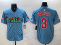 Men's Philadelphia Phillies Bryce Harper Blue Replica Player Jersey