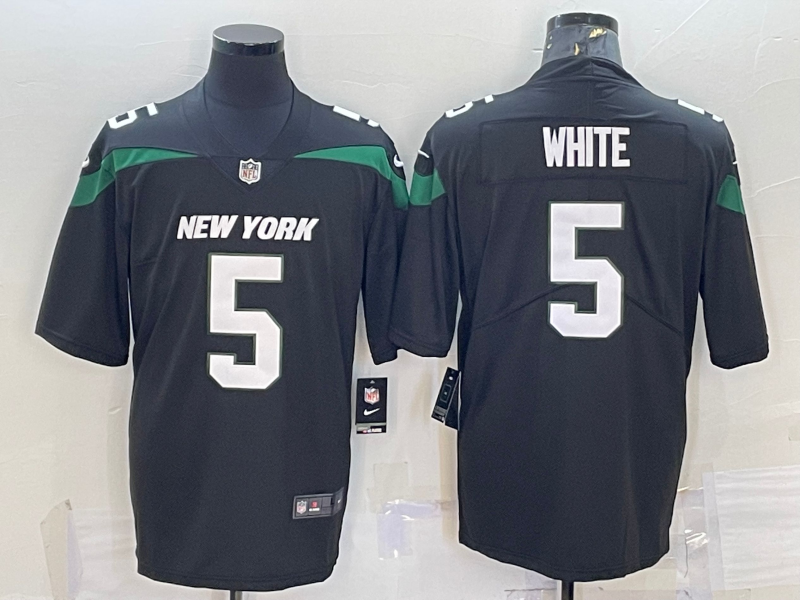 Men's New York Jets Mike White Black Game Jersey