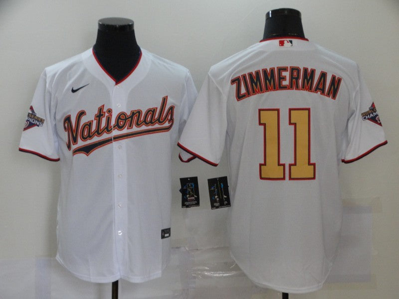 Men's Washington Nationals Ryan Zimmerman White Replica Baseball Jersey