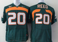 Men's Miami Hurricanes Ed Reed Green Team Football Jersey
