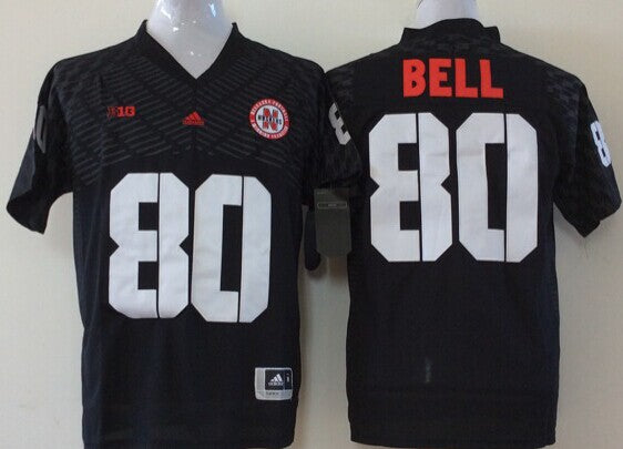 Men's Nebraska Huskers Kenny Bell Black Player Game Jersey