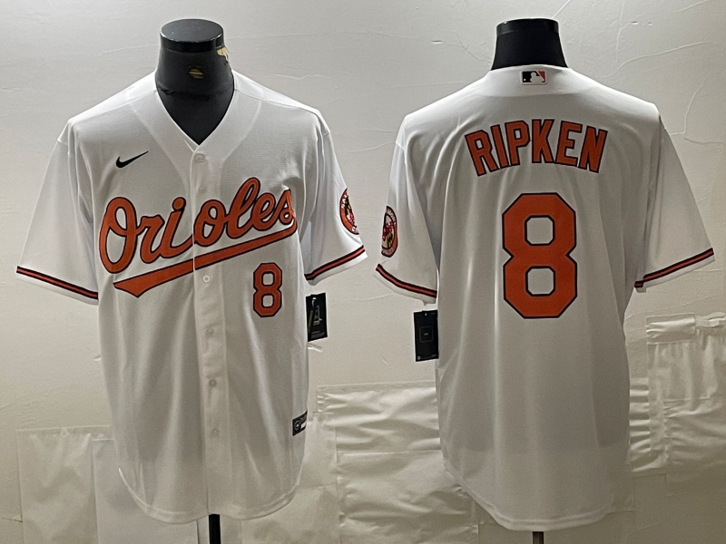 Men's Baltimore Orioles Cal Ripken Jr. White Replica Baseball Jersey
