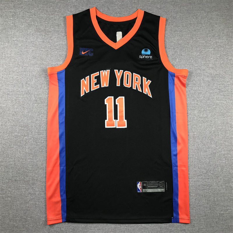 Men's New York Knicks Jalen Brunson Black 2022/23 Swingman Jersey - City Edition