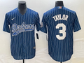 Men's Los Angeles Dodgers Chris Taylor Blue Player Jersey Joint Edition