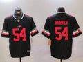 Men's San Francisco 49ers Fred Warner Black Game Player Jersey