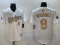 Men's Los Angeles Dodgers Enrique Hernandez White 2025 Gold Collection Limited Jersey