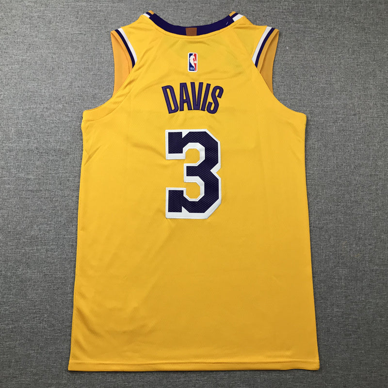 Men's Los Angeles Lakers Anthony Davis Gold 2022/23 Swingman Jersey - Icon Edition