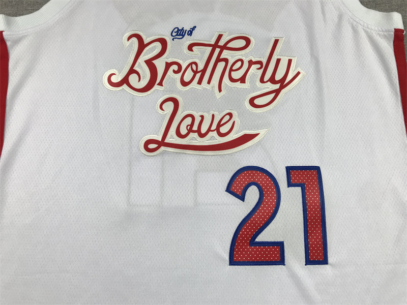 Men's Philadelphia 76ers Joel Embiid White 2022/23 Swingman Jersey - City Edition