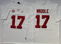 Men's Alabama Crimson Tide Jaylen Waddle White Player Game Jersey