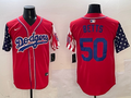 Men's Los Angeles Dodgers Mookie Betts Red Replica Player Jersey
