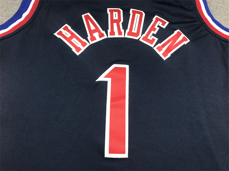 Men's Philadelphia 76ers James Harden Navy 2021/22 Swingman Jersey City Edition