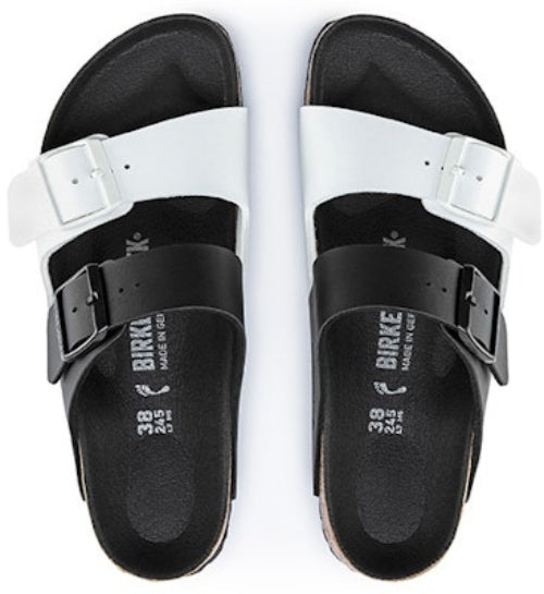 Birkenstock Arizona 1019703 Black White Colorblock Version Sandals