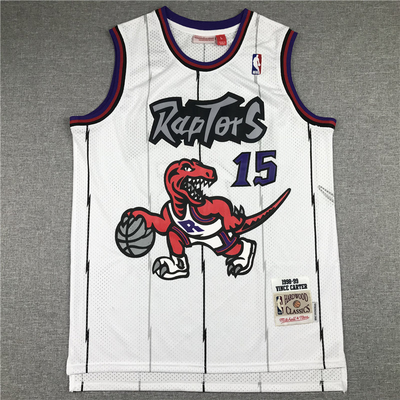 Men's Toronto Raptors Vince Carter Mitchell & Ness White Classics Jersey