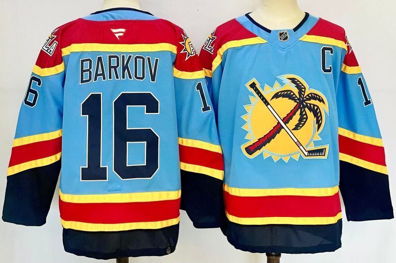 Men's Florida Panthers Aleksander Barkov Fanatics Blue Player Jersey